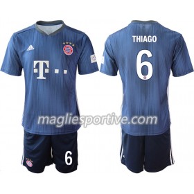 Completo Calcio Bayern Monaco THIAGO 6 Bambino Divisa Terza 2018/2019
